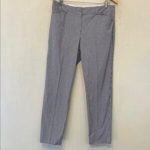 Talbots black white checkered ankle pants Size 10 EUC